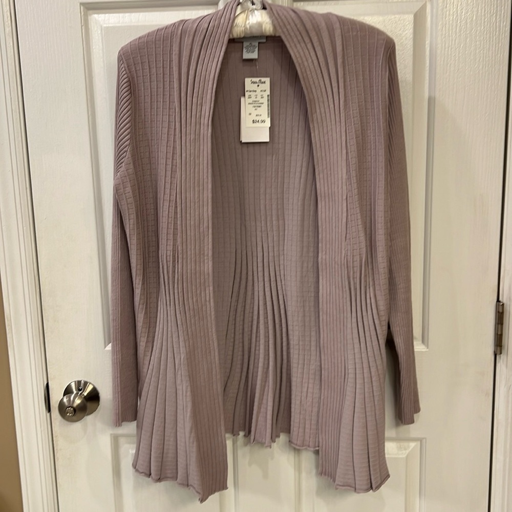Dusty lilac cardigan sweater